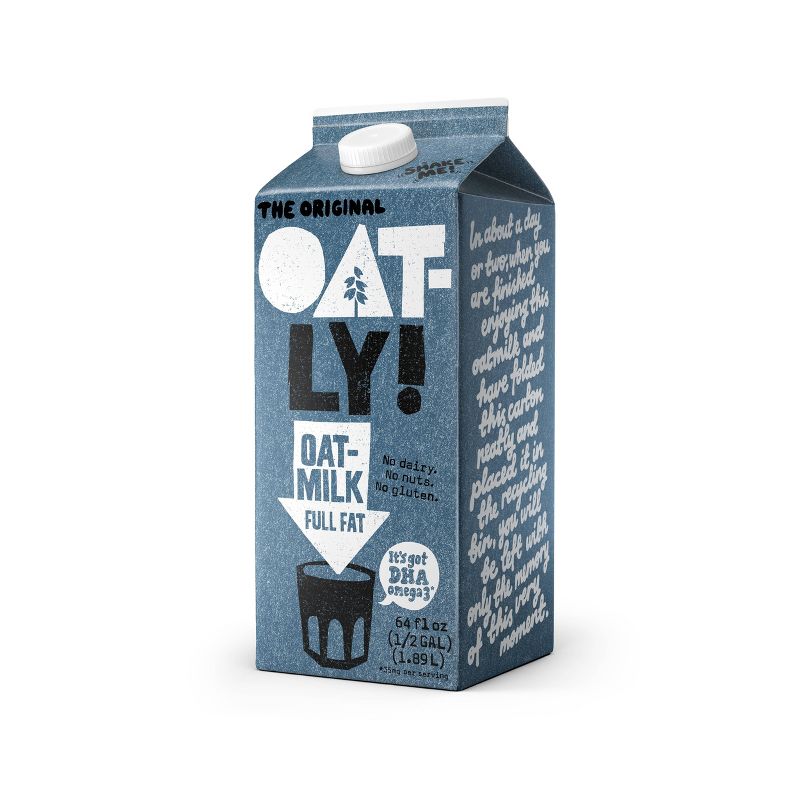 Oatly Full Fat Oatmilk - 0.5gal, 5 of 12