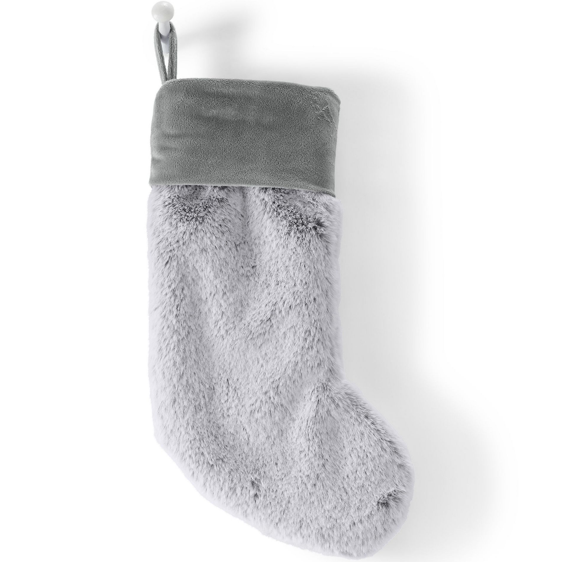 Lands' End Faux Fur Stocking