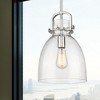 Newton Bell - 1 Light Stem Hung Pendant In Industrial Style-16.75 Inches Tall and 10 Inches Wide - 2 of 3