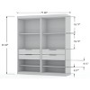 Set of 2 Mulberry 2.0 Wardrobe Closet - Manhattan Comfort - image 3 of 4