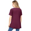 Woman Within Plus Size Criss Cross Tee - 3 of 4