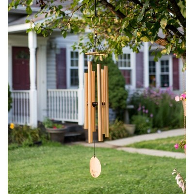 Nature's Melody 42-Inch Rose Gold Aluminum Wind Chimes