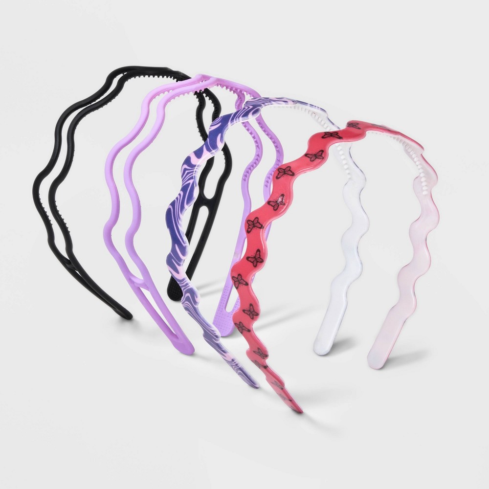 Girls' 4pk Butterfly and Marble Print Headband Set - art class™ -  87942533