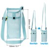 Unique Bargains Mesh Portable Adjustable Strap Water Bottle Bag for Sports - 2 of 4