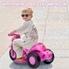 Jojoka Kids Ride-On Bubble Car | 6V Battery-Powered Electric 3 Wheels Motorcycle w/ Headlights, Music, Pedal, Forward/Reverse - 2 of 4