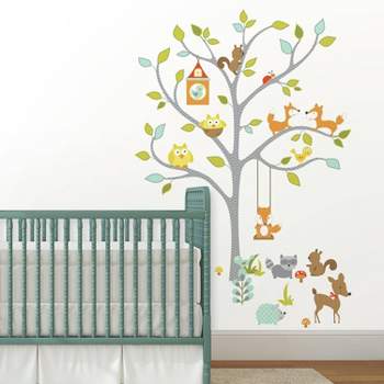 Woodland Fox and Friends Tree Peel and Stick Wall Decal - RoomMates