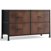 Gulches Wardrobe Storage Cabinet - Brown & Black, Cloth Pull-Out Iron Rack, Model 10 Drawers - 3 of 4