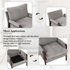 Whisen Mid-Century Style Velvet Accent Chair Leisure Chair with Thick Seat Cushion - 4 of 4