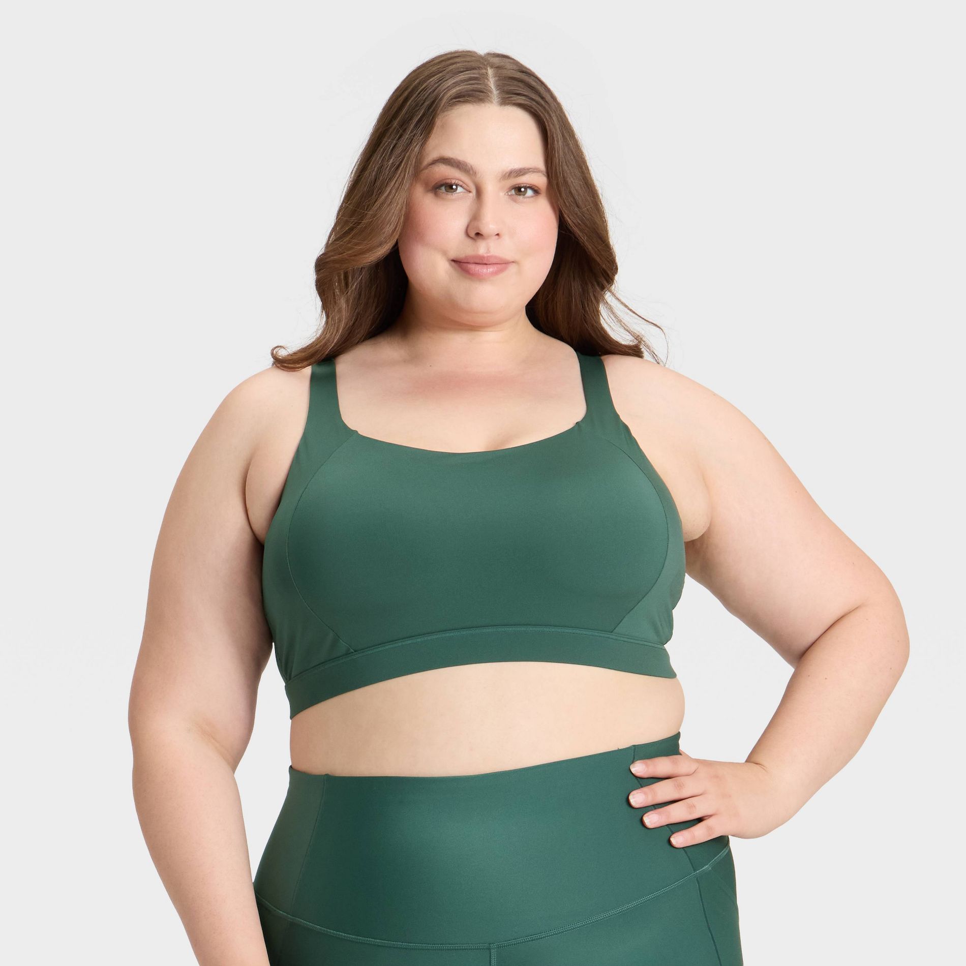 Women's High Support Sports Bra - All In Motion™ Dark Green 2X