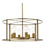 Elegant Lighting Agnys 6 lights pendant in brass - 3 of 4