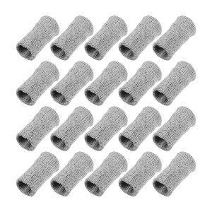 Unique Bargains Breathable Finger Sleeves Thumb Braces Support Elastic Compression Protectors for Arthritis Trigger Finger 20 Pcs - 1 of 4