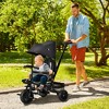 VYNXARIA Black 4-in-1 Kids' Tricycle: Reversible Seat, 2.8'-3.1' Push Handle, Canopy, Armrests, Belt, Storage Footrest, Brake & Clutch - 3 of 4