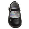 Josmo Baby Girls' Mary Jane Flats with Flower Detail: Non-Slip Sole Wedding Flower Girls' Shoes (Infants/Toddler Sizes) - 4 of 4