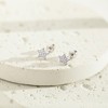 Girl's Sparking CZ Stars Screw Back Sterling Silver Earrings - In Season Jewelry - 4 of 4