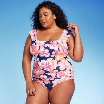 Swimsuits For All Women's Plus Size Tie Front Pant - 10/12, Beige : Target