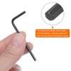 Unique Bargains Chrome Vanadium Steel Rust-Proof L-Shape Hex Key Wrenches Black 20 Pcs - 4 of 4