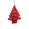 SEVOBAL Tree Ornaments Set of 6 Christmas Cheer Hanging Ornaments Set of 6, Glittering Snowflake Christmas Tree Decorations, Multicolored, 5"*1.75"*5" - 3 of 4