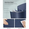 SONGMICS 13 Gallon Trash Can, Stainless Steel Kitchen Garbage Can, Step-On Pedal, Inner Bucket, 25.9 inches (H) x 16.7 inches (W) x 12.5 inches (D) - 4 of 4