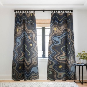 Viviana Gonzalez Texturally Abstract Single Panel Sheer Window Curtain - Deny Designs - 1 of 4