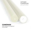 Taper Candles - Pack of 4, 10 inch, Unscented, Dinner & Table Candles - Slow Burning, Dripless & Smokeless - 3 of 4