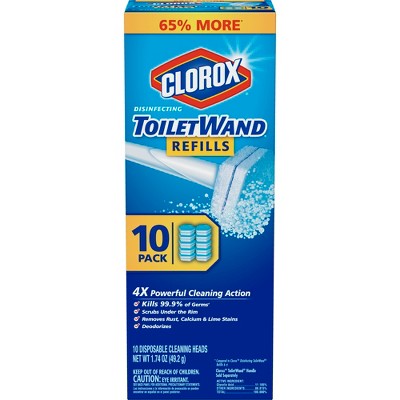 Clorox ToiletWand Disinfecting Refills Disposable Wand Heads - 10ct