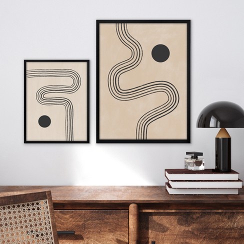 Americanflat Neutral Tones Minimalist Abstract By The Print