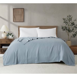 Royal Velvet Twin/Twin XL Dream Cotton Blanket Blue - 1 of 4