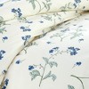 Southshore Fine Living Myosotis Scorpiodes 300 TC 100% Cotton Sateen Duvet Cover Set with Shams - 3 of 4