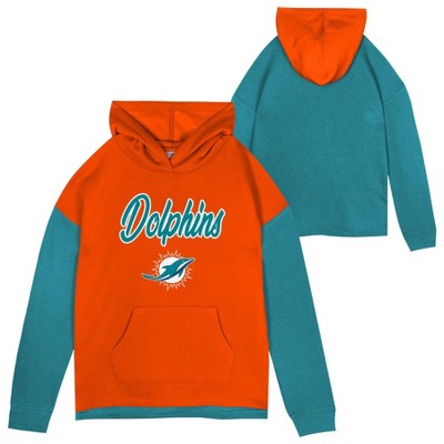 NFL Miami Dolphins Hoodie Sweatshirt XL Mens Gray Team Apparel