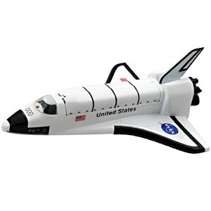 Planes 7" Die-cast Metal Space Shuttle with Pull Back n Go Action. - 1 of 2