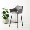 Rodi Counter Stool - BST3019 - Grey/Black - Safavieh - 2 of 4