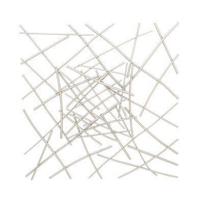 48" x 48" Modern Geometric Metal Wall Decor Gray - Olivia & May