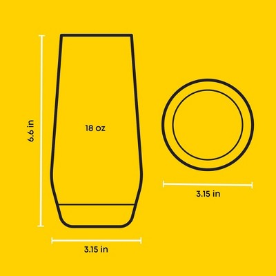 Gwen 18oz Lead-Free Crystal Highball Glass Set
