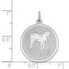 Black Bow Jewelry Sterling Silver Laser Etched Dalmatian Dog Pendant, 19mm - 4 of 4
