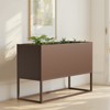 Spassway Indoor Outdoor Metal Planter Pot Planter Box Patio Garden Bed Black - 3 of 4