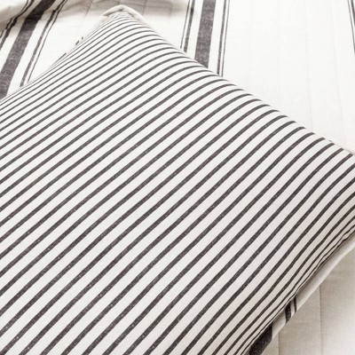 Lush Decor 3pc Full/Queen Farmhouse Striped Reversible Quilt Bedding Set Black - Lush Décor: Comforter Alternative, Cotton & Microfiber — фото 6