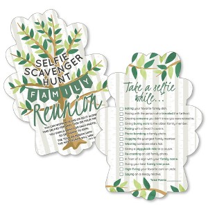 Big Dot of Happiness Family Tree Reunion - Selfie Scavenger Hunt - Family Gathering Party Game - Set of 12 - 1 of 4