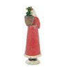 Ganz 10.5 Inch Woodland Glittered Santa Figurine Christmas Holly Berries Santa Figurines - 3 of 3