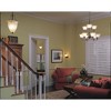 Progress Lighting Madison 1-Light Wall Bracket, Steel, Polished Chrome, White Etched Glass - 3 of 4