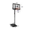 Coucheta Basketball Hoop Outdoor 10FT Height Adjustable, Portable Basketball Goals & Hoops with PC Backboard and Large Water/Sand Base - 2 of 4