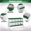 10-Hole Galvanized Chicken Nesting Box - Heavy Duty Egg Laying Box for Hens & Ducks | Rollout Egg Collection | Ventilated Design with Easy Access | - 3 of 4