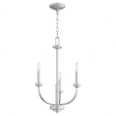 Quorum Lighting Reyes 3 - Light Chandelier in  Classic Nickel