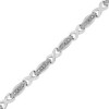Haus of Brilliance Silver 1/5 Cttw Round-Cut Diamond "X" Link Bracelet - Size 7.50" - 3 of 4