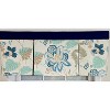 RLF Home 100% Cotton Samanta Pleated  Unlined Windows Rod Pocket Valance 50" x 17"  Blue - 3 of 4
