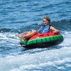 Swimline 48" Round Watermelon Themed Inflatable 1-Person Swimming Pool Tube - Red/Green - 4 of 4