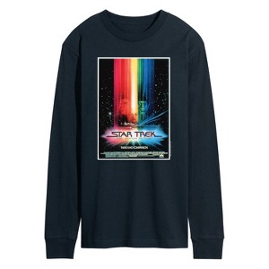 Men's - Star Trek - Retro Movie Poster Long Sleeve Graphic T-Shirt - 1 of 4