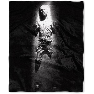 Star Wars Han Solo Frozen in Carbonite Silk Touch Throw Blanket 50" x 60" Soft Fleece Throw Blanket for Bed Couch Grey - 1 of 4