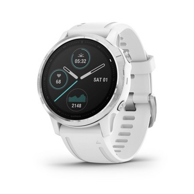 Garmin Fenix 6s Silver - White Band 