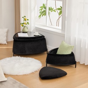 Storage Ottoman Bench Set of 2, Upholstered Foot Rest Ottoman with Storage, Coffee Side Table With Reversible Lid for Living Room Bedroom Entryway - 1 of 4