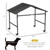 Outdoor Dog Shelter with Wheels, Portable Wicker Animal Shelter for Small and Medium Sized Dogs - 3 of 4